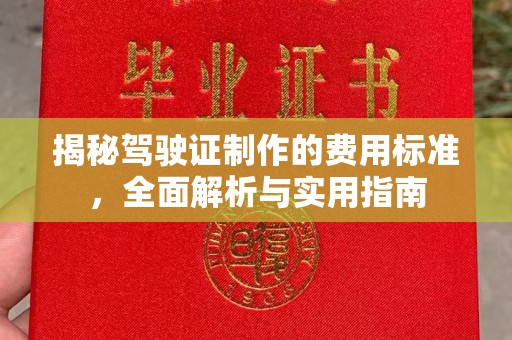 平镇揭秘驾驶证制作的费用标准，全面解析与实用指南